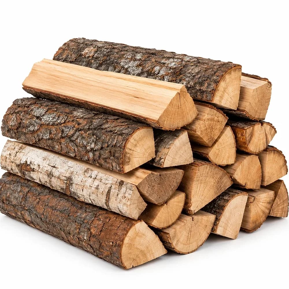 Bûches 50 cm chêne, charme, frêne et hêtre — 2,5 stères