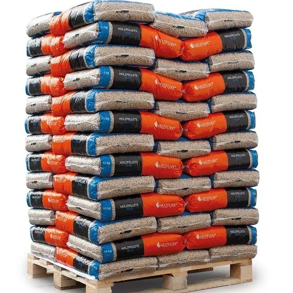 Granulés HEIZFUXX 15 kg bleu — palette de 65 sacs