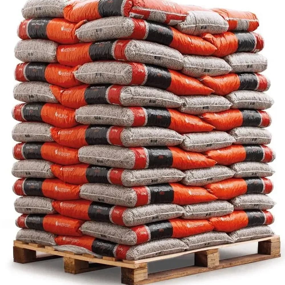 Granulés HEIZFUXX 15 kg rouge — palette de 65 sacs