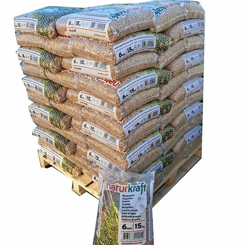 Granulés Naturkraft 15 kg — palette de 66 sacs