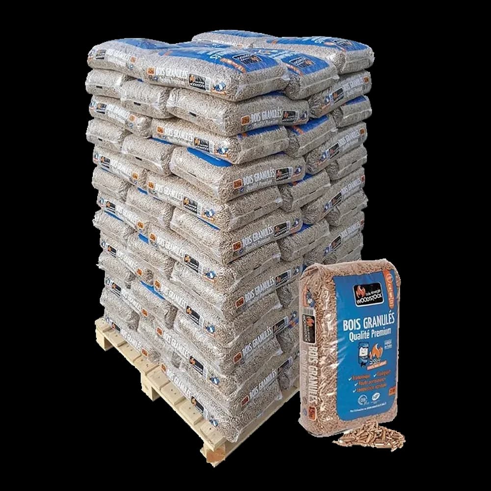 Granulés Woodstock 15 kg — palette de 78 sacs